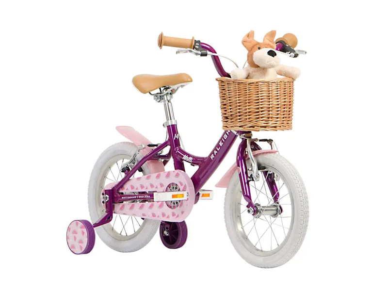 Raleigh Molli 14 Inch Wheel Kids Bike - Purple-1